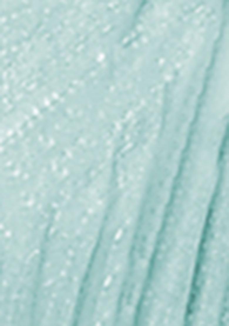 Green Pre-Stitched Saree Set With Hand Embroidered Blouse