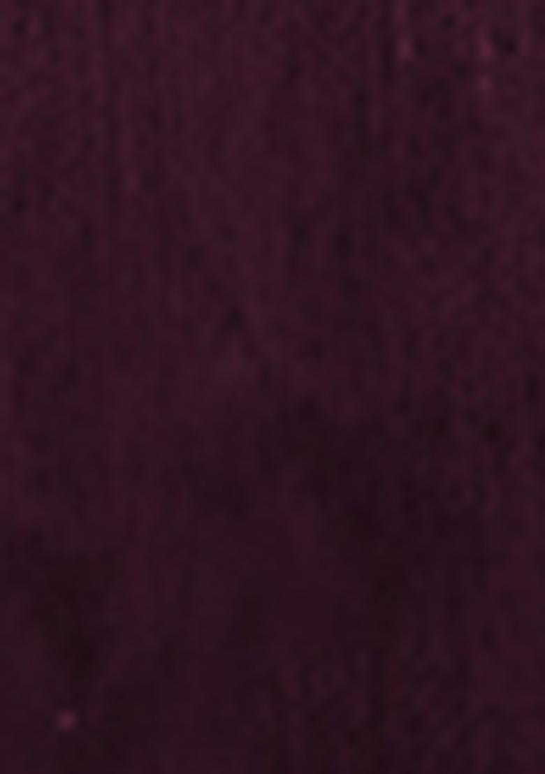 Purple Pre-Stitched Saree Set With Hand Embroidered Blouse