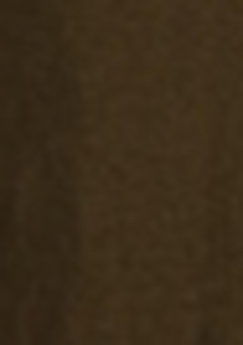 Olive Green Pre-Stitched Saree Set With Hand Embroidered Blouse