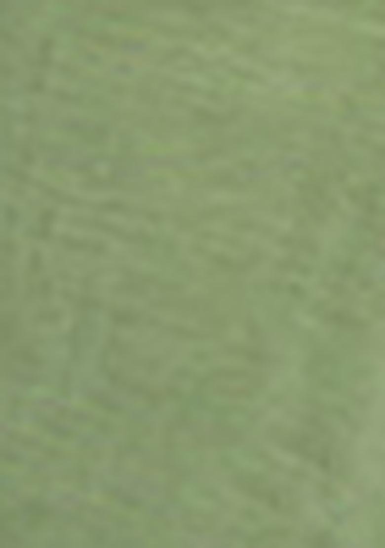 Green Pre-Stitched Saree Set With Hand Embroidered Blouse