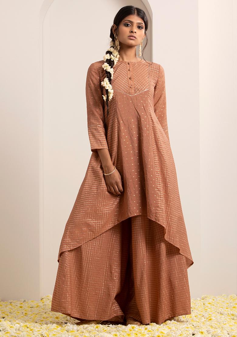 Kurtis With Palazzo Pants - 27 Ways to Wear Palazzo & Kurtis | Clothes  design, Designer dresses indian, Fashion dresses