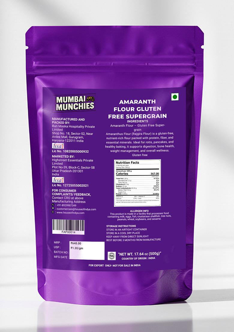 Amaranth Flour Gluten Free Supergrain 17.64 oz (500 g) - Indya