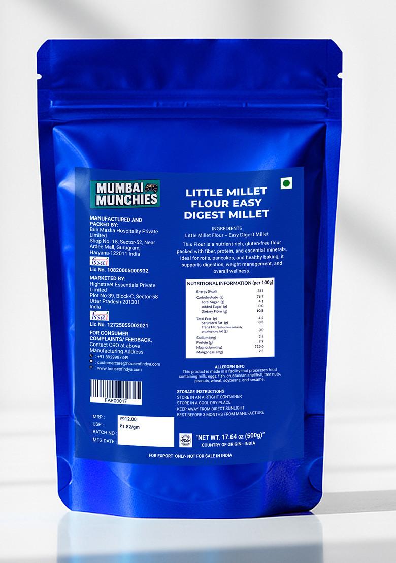 Little Millet Flour Easy Digest Millet 17.64 oz (500 g) - Indya