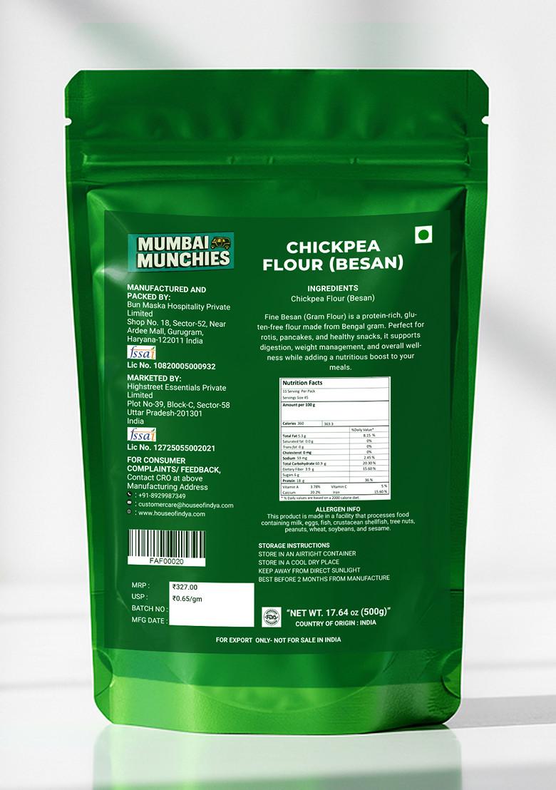 Chickpea Flour (Besan) 17.64 oz (500 g) - Indya