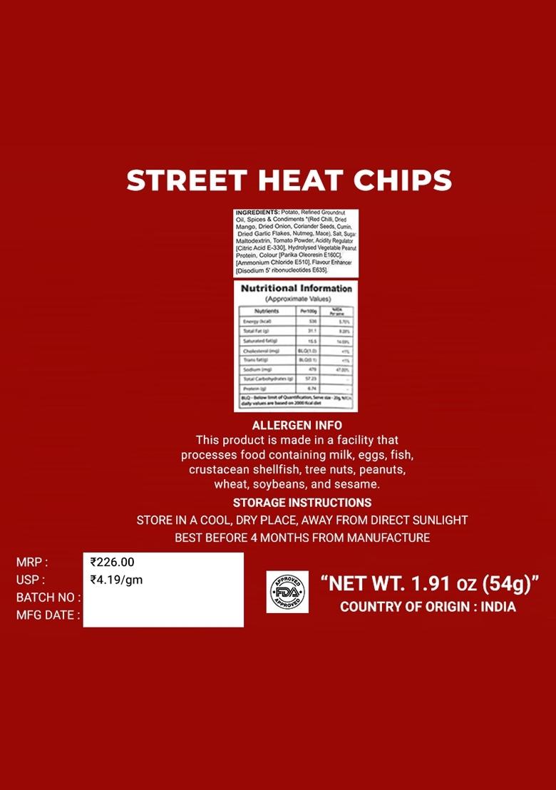 Street Heat Chips 1.91 oz (54 g) - Indya