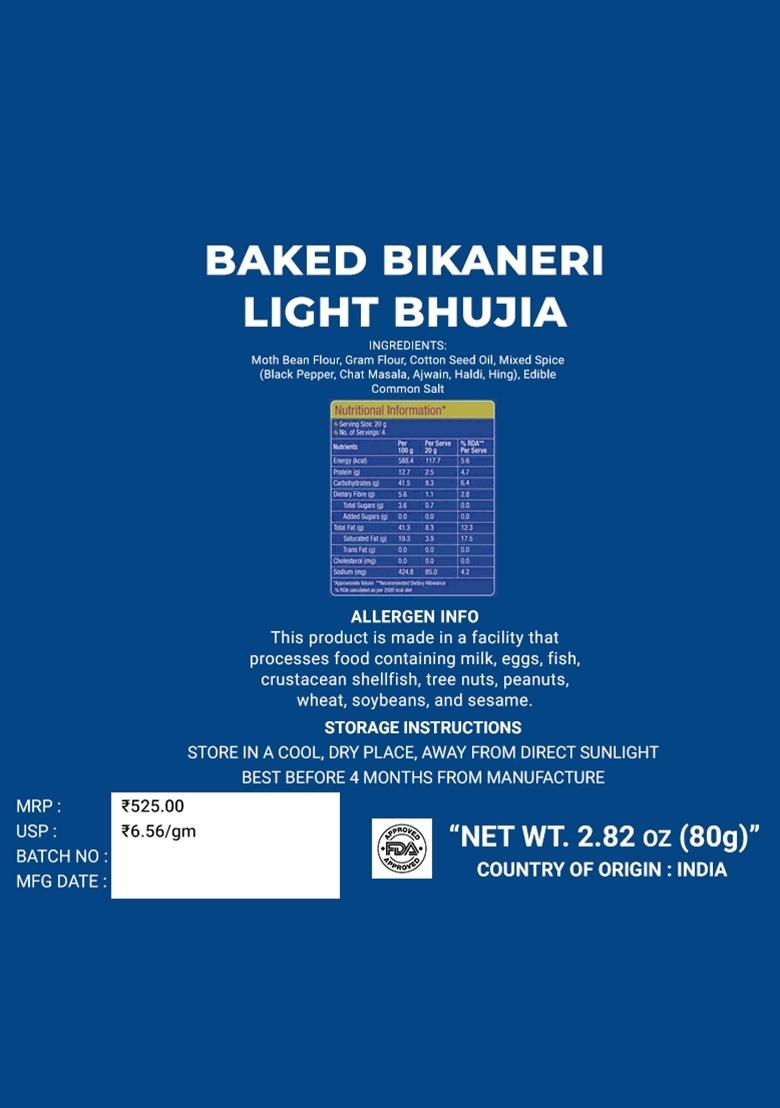 Baked Bikaneri Light Bhujia 2.82 oz (80 g) - Indya