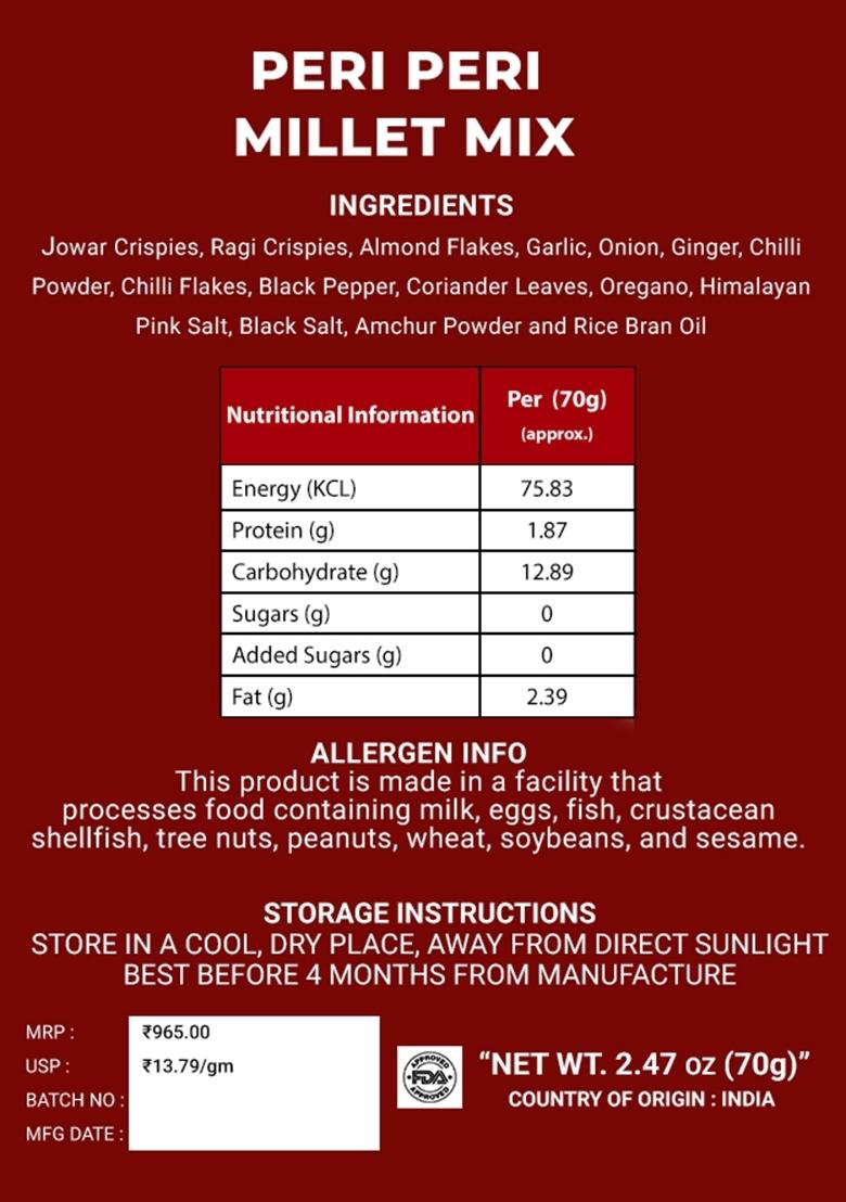 Peri Millet Mix 2 47 oz 70 g - Indya