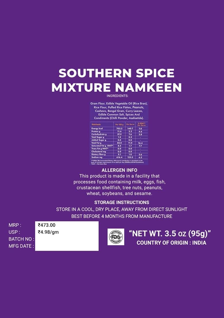 Southern Spice Mixture Namkeen 3.35 oz (95 g) - Indya
