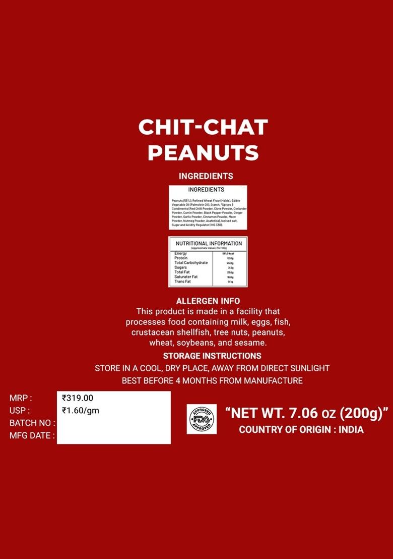 Chit Chat Peanuts 7.06 oz (200 g) - Indya