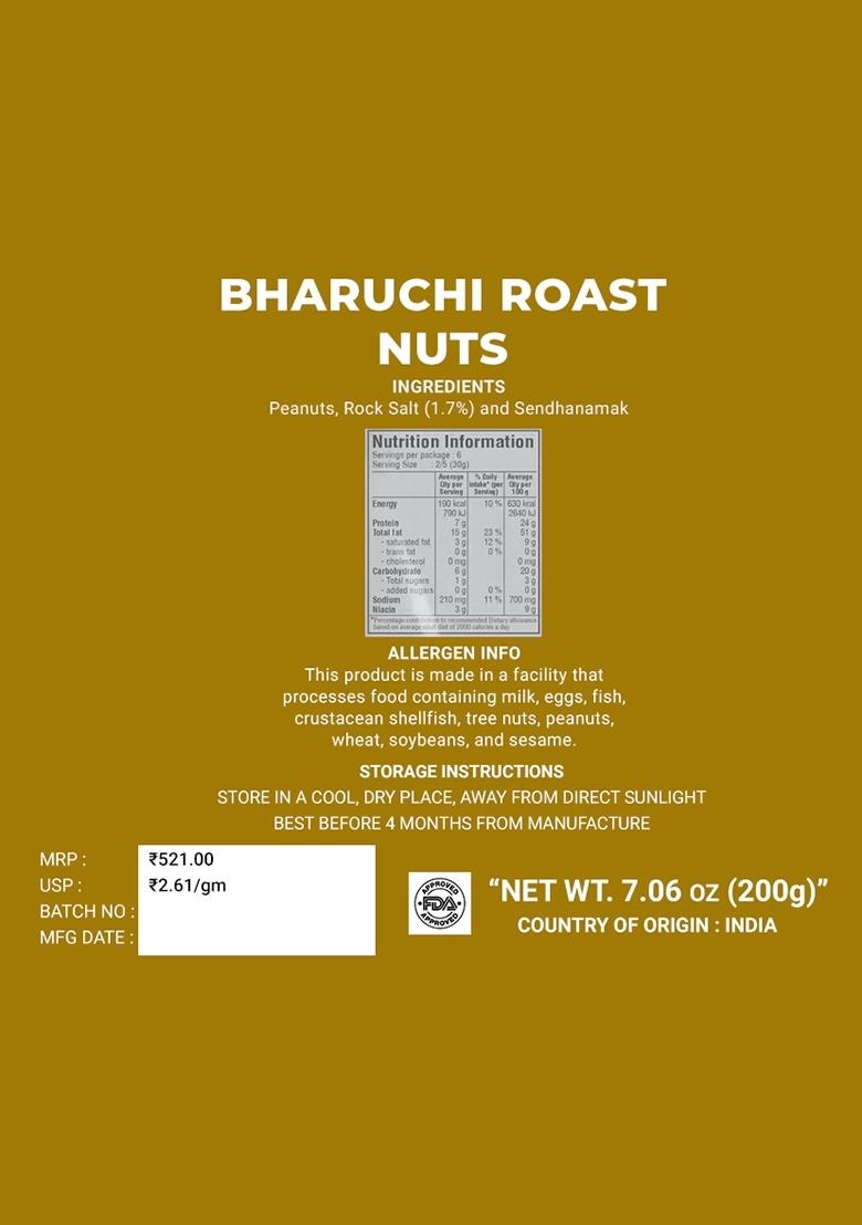 Bharuchi Roast Nuts 7.06 oz (200 g) - Indya