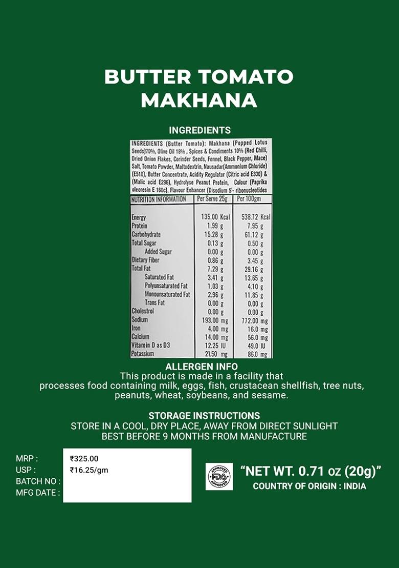 Butter Tomato Makhana 0.71 oz (20 g) - Indya