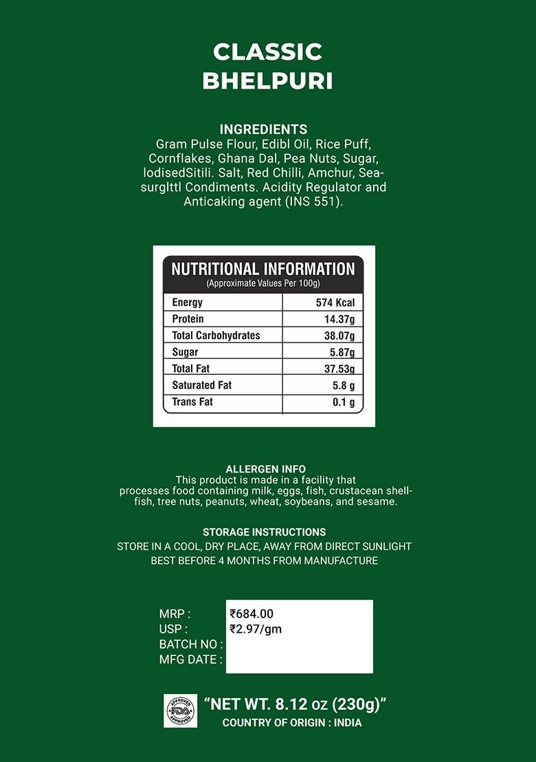 Classic Bhelpuri 8.12 oz (230 g) - Indya