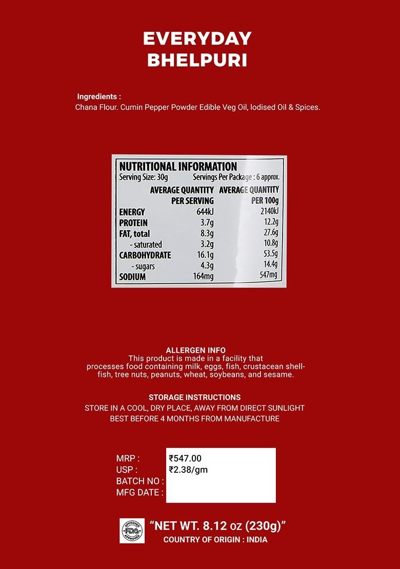 Everyday Bhelpuri 8.12 oz (230 g) - Indya