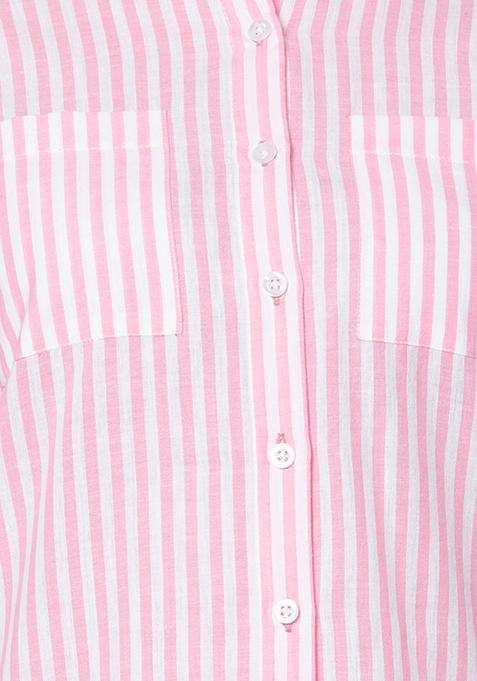 Buy Women Pink Striped Pyjama Set - Pajama Sets Online India - FabAlley