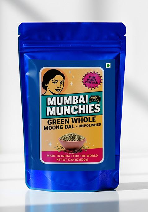 Green Whole Moong Dal Unpolished And Pesticide Free 17.64 oz (500 g)