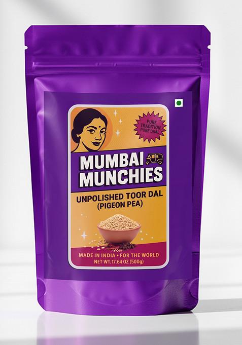Unpolished Toor Dal (Pigeon Pea) 17.64 oz (500 g)