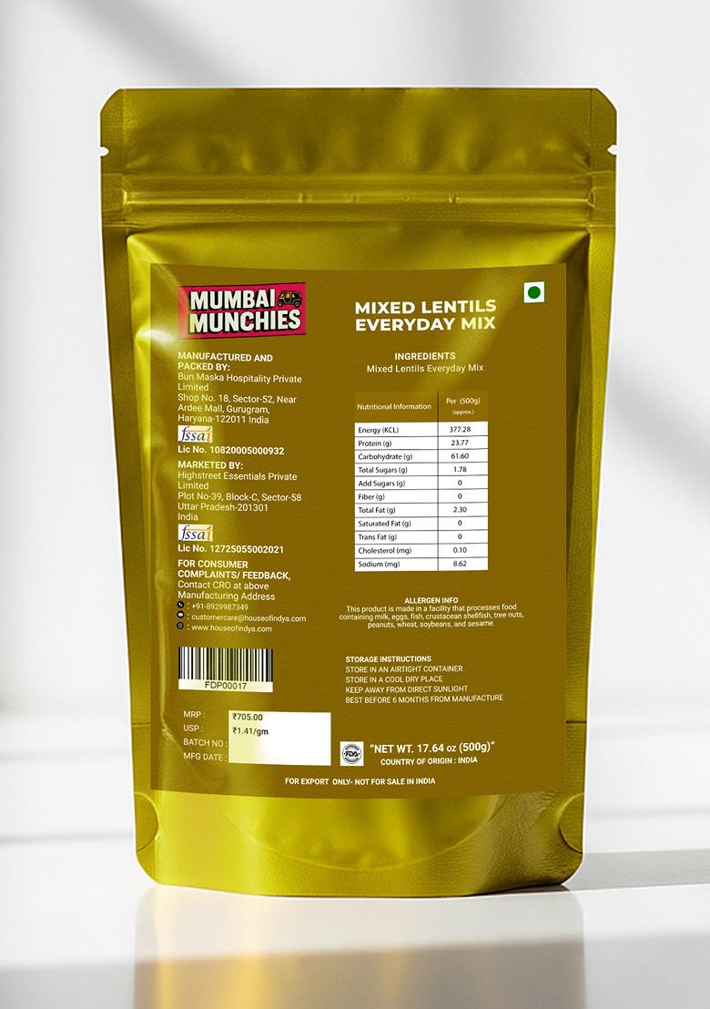 Mixed Lentils Everyday Mix 17.64 oz (500 g) - Indya