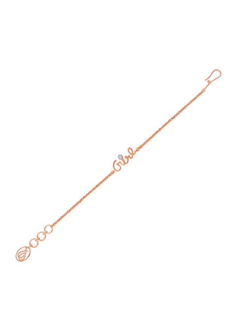 Indya X Senco 18K Rose Kids Gold Diamond Bracelet