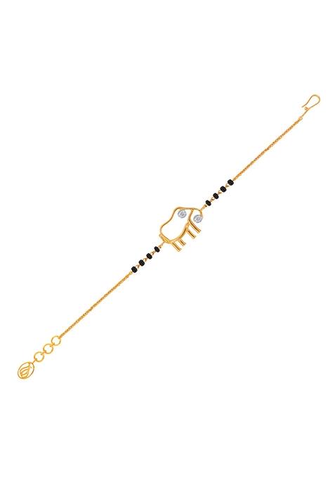 Indya X Senco 18K Yellow Kids Gold Diamond Bracelet