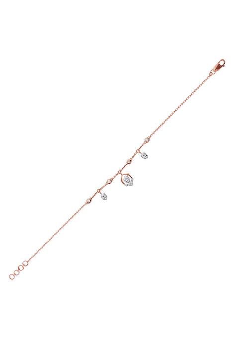 Indya X Senco Dangling Delight Diamond Bracelet