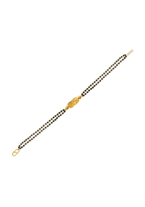 Indya X Senco Intricate Swirl Gold Bracelet 