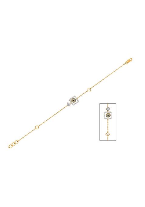 Indya X Senco Chic Lucky Charm Diamond Bracelet