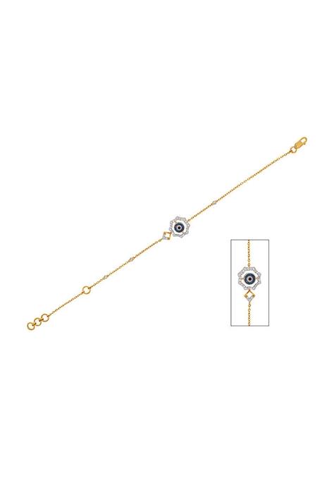 Indya X Senco Hexagonal Savior Diamond Bracelet