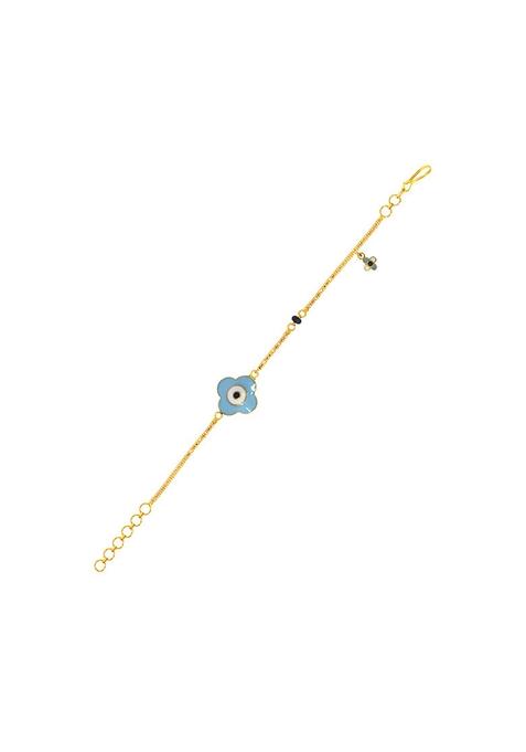 Indya X Senco Chic Blooming Duo Gold Bracelet