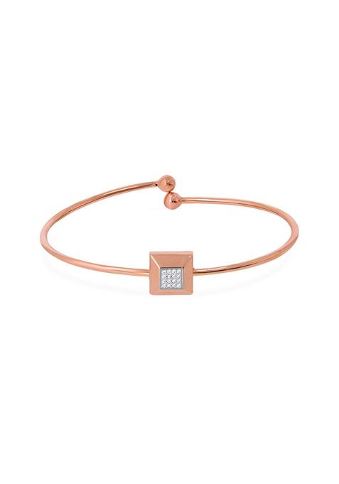 Indya X Senco Fashionable Cube Gold Bracelet