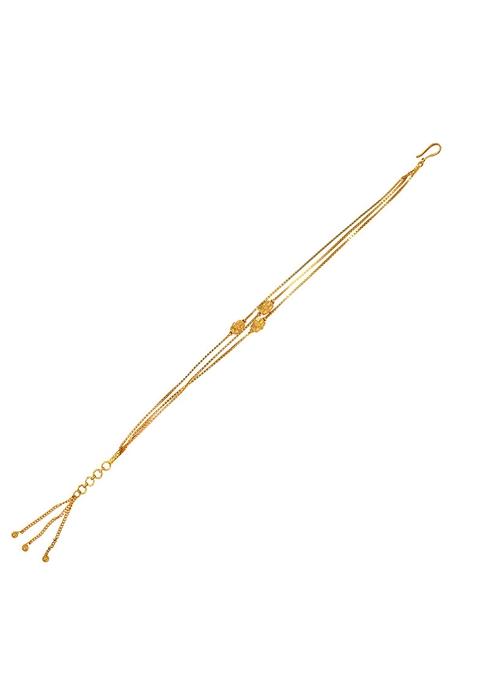 Indya X Senco Glorious Triple Chain Gold Bracelet