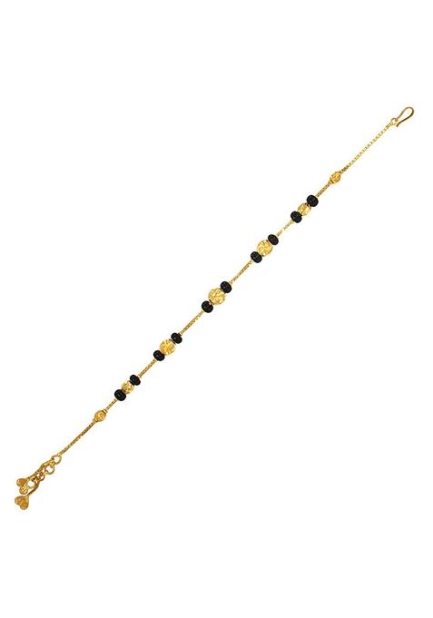 Indya X Senco Artistic Beads Gold Bracelet