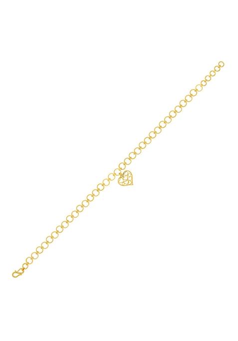 Indya X Senco Single Love Gold Bracelet