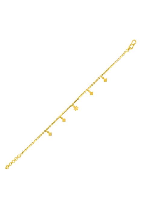 Indya X Senco Chunks Of Beauty Gold Bracelet