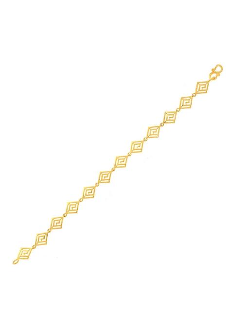 Indya X Senco Rhombic Array Gold Bracelet