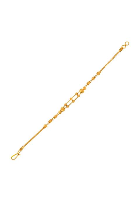 Indya X Senco Bead Ball Embellished Gold Bracelet