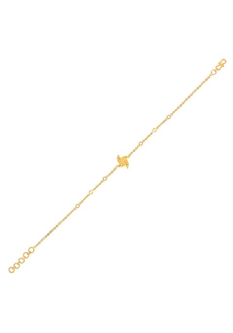 Indya X Senco Dearie Windwheel Kids Gold Bracelet