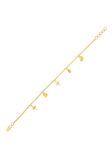 Indya X Senco Conglomeration Of Shakti Gold Bracelet