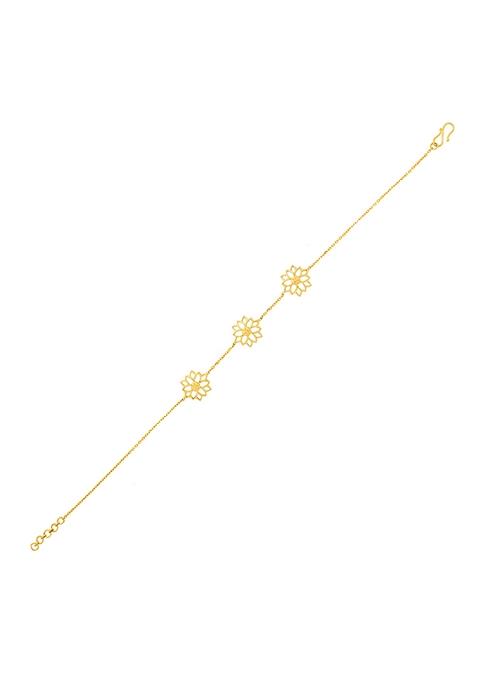 Indya X Senco Sparkle Sunflower Gold Bracelet