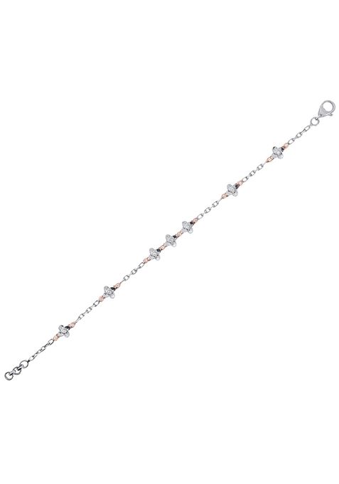 Indya X Senco Gold Blooming Glam Platinum Diamond Bracelet