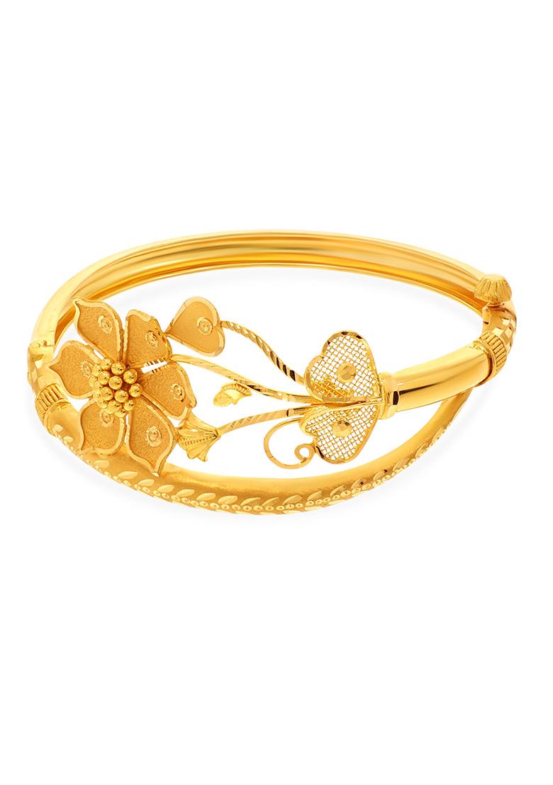 Buy Women Indya X Senco Gold Delicate Bloom Gold Bracelet