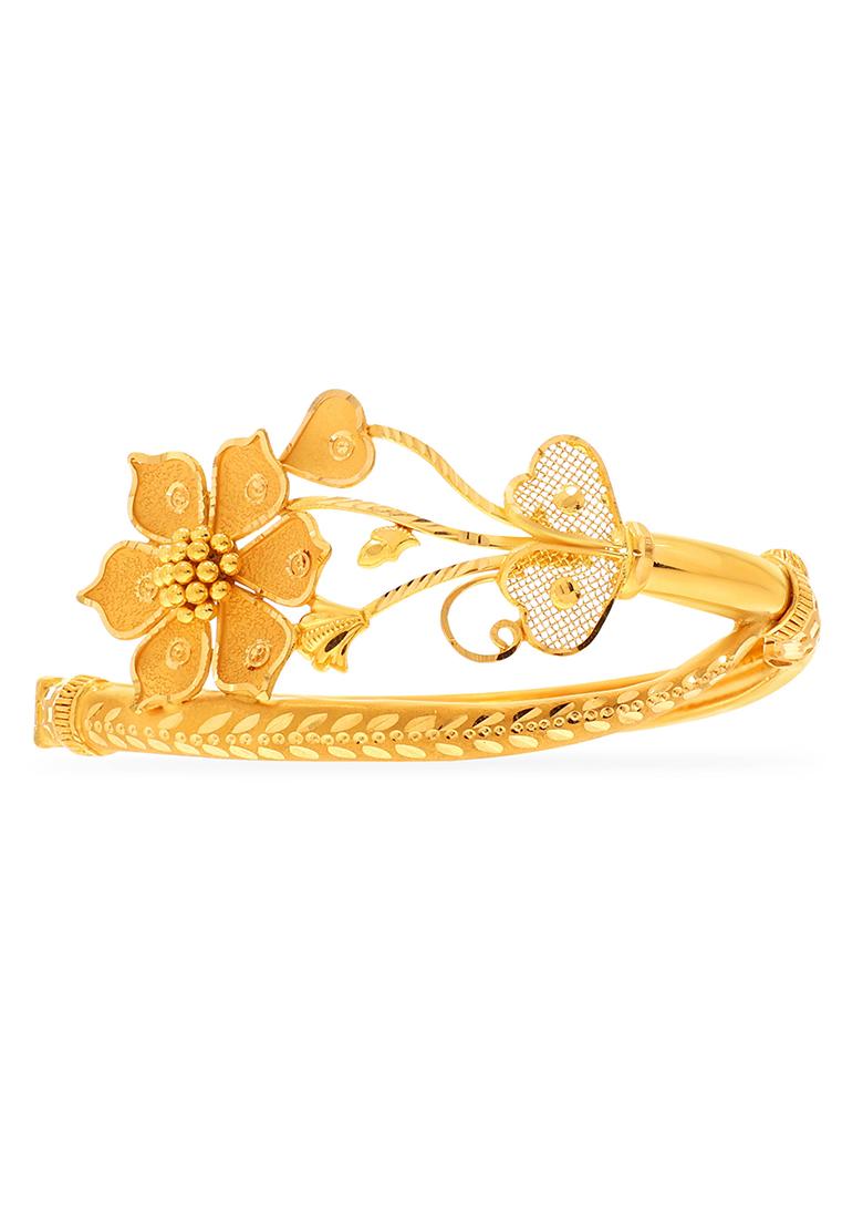 Buy Women Indya X Senco Gold Delicate Bloom Gold Bracelet