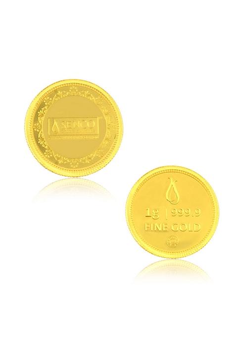 Indya X Senco 24K 1G 999.9 Pure Gold Coin