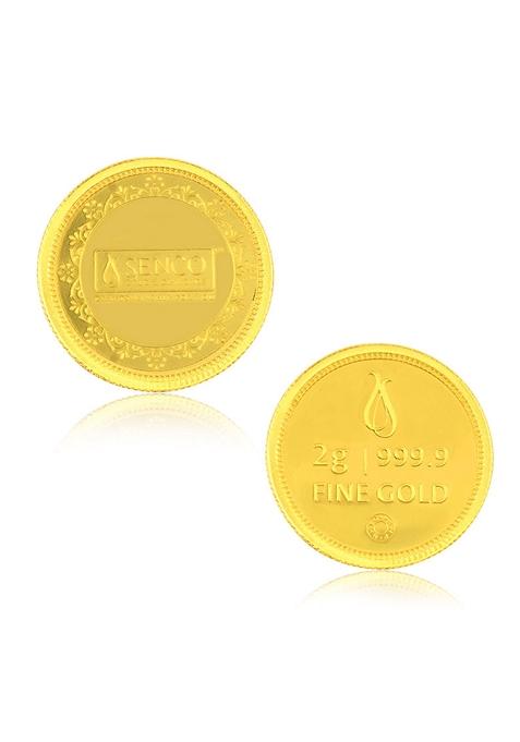 Indya X Senco 24K 2 G 999.9 Pure Gold Coin