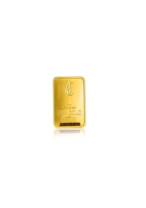 Indya X Senco 22K 1G 916 Pure Gold Bar