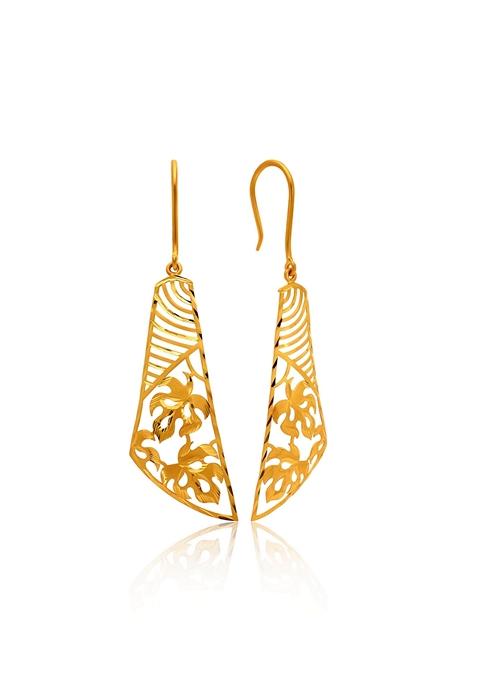 Indya X Senco 22K Yellow Gold Earrings