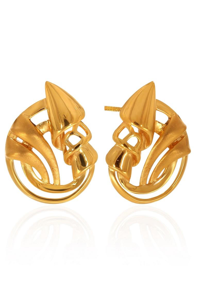 Stud Earrings Senco Gold Ear Top Collection Senco Gold 18k Love