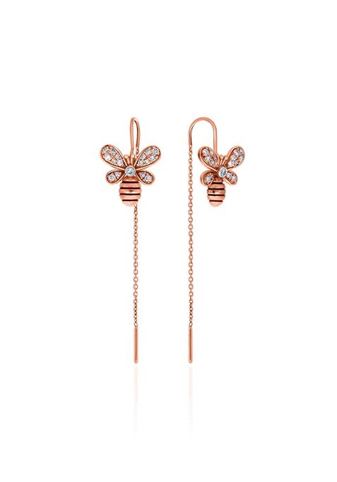 Indya X Senco Sweet Bee Sui Dhaga Diamond Earrings