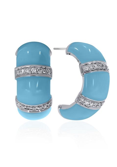 Indya X Senco Azure Appeal Diamond Studs Earrings