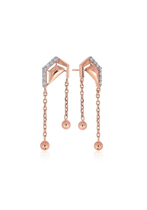 Indya X Senco Urban Elegance Diamond Earrings