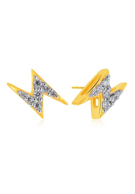 Indya X Senco Thunder Elle Diamond Studs Earrings